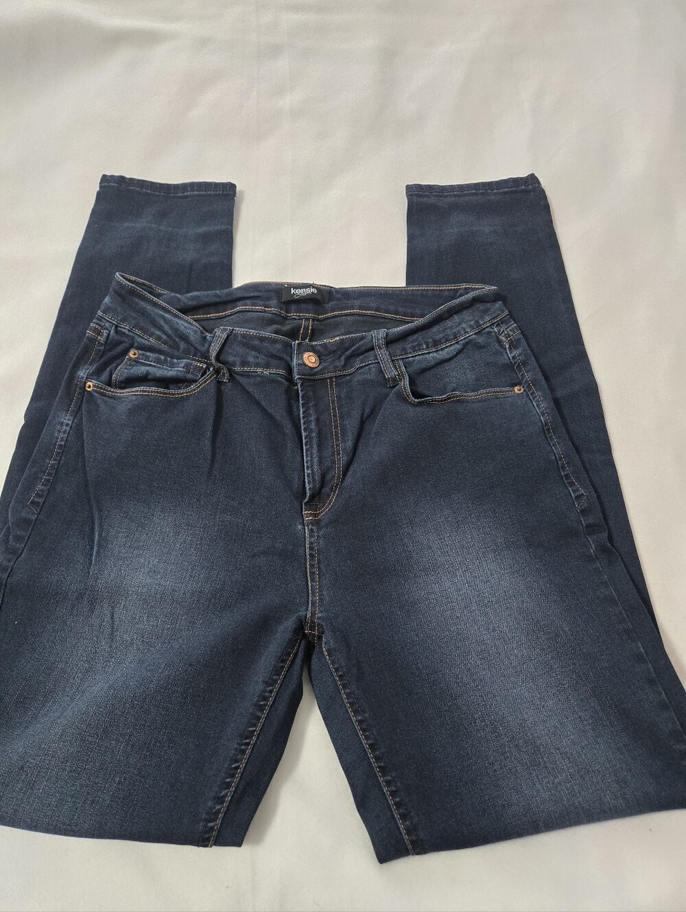 Kensie Women's Dark Blue Skinny Jeans